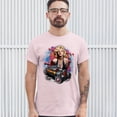 thumbnail image 3 of Tee Hunt Marilyn Monroe Hot Rod T-Shirt Vintage Route 66 Drag Racing Men's Tee, Light Pink, XX-Large, 3 of 5