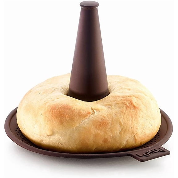 Bagel Maker with 6 Individual Bagel Molds, Brown