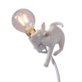 thumbnail image 4 of Lámpara de mesa Lámpara de escritorio de ratón Lámpara de mesa lateral de animal de resina Bombilla de luz E12, Blanco, Enchufe de EE. UU., Ratón acostado yuarrent HA003391-12B, 4 of 7
