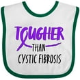 thumbnail image 3 of Inktastic Tougher than Cystic Fibrosis Boys or Girls Baby Bib, 3 of 4