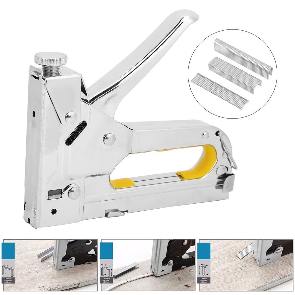 Framing Stapler Manual Nailer Hand Operated Nailing Tool Hardware Accessory 3-Use Silver