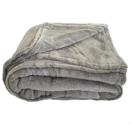 Coral Fleece Throw Blanket Soft Elegant Cover Queen (The Best Way To Cover Grey Hair)
