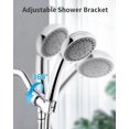 thumbnail image 5 of LinenLoon High Pressure Shower Head with Pause Mode and Massage Spa, 5 Settings Handheld Showerhead Sprayer with 79" Stainless Steel Hose, Easy to Install, California Compliant 1. 8 GPM, 5 of 5