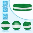 thumbnail image 3 of Uxcell Sweatband Headbands, Terry Cloth Sweat Band for Women Men Sports Basketball Tennis Athletic, Green White 4 Pcs, 3 of 6