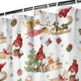 thumbnail image 3 of Multicolor Christmas Pattern Shower Curtain 36"x72" ,Bathroom Decorative Shower Curtains Set with 12 Hooks,Modern Waterproof Washable Shower Curtain, 3 of 6