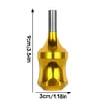 thumbnail image 4 of Aleación ergonómica aguja tubo de agarre antideslizante Mango Profesional Artistas Maquillaje Maquillaje Pieza Reemplazo Suministro Accesorios Oro Scienceny CE001305-04, 4 of 7
