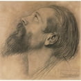 thumbnail image 3 of Pierre Puvis de Chavannes 20x20 Black Modern Framed Museum Art Print Titled - Study for the Frieze of Sainte Genevieve (C. 1875), 3 of 5