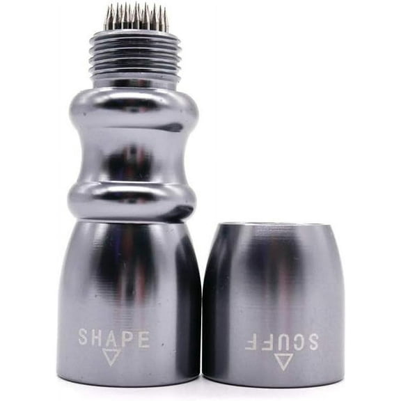 Fullgaden Upgraded Version 3 in 1 Snooker Billard Pool Cue Tip Tool, Repair Stick Accessories Scuffer/Shaper/Aerator, Gray