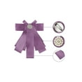 thumbnail image 4 of INSPIRE CHIC Women's Pretied Pin Brooch Ribbon Bowknot Party Bow Tie with Beads, 4 of 5