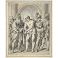 thumbnail image 3 of Johann Koenig 12x14 Black Modern Framed Museum Art Print Titled - Here Man (ca. 1620-25), 3 of 5