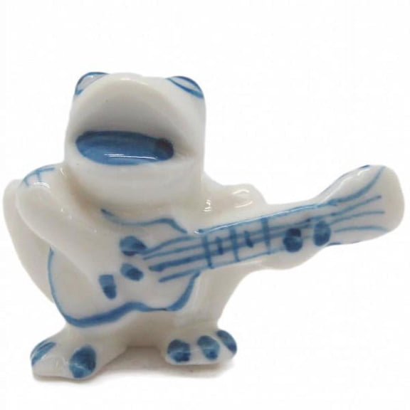Porcelain Porcelain Delft Frog Guitar
