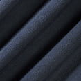 thumbnail image 2 of Sun Zero Medina 2-pack Woven Damask 100% Blackout Rod Pocket Curtain Panel Pair, Navy, 50"W x 84"L (2 Panels), 2 of 8