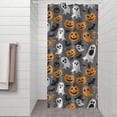 thumbnail image 2 of Halloween Ghost Pumpkin Pattern Shower Curtain 36"x72" ,Bathroom Decorative Shower Curtains Set with 12 Hooks,Modern Waterproof Washable Shower Curtain, 2 of 6