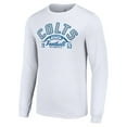 thumbnail image 2 of Men's Starter  White Indianapolis Colts Half Ball Team Long Sleeve T-Shirt, 2 of 3