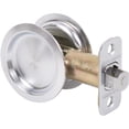 thumbnail image 3 of Stone Harbor Hardware Round Pocket Door Lock, Passage Function, 2-3/8" Backset, Satin Chrome, 3 of 3