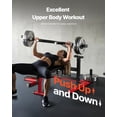 thumbnail image 3 of VEVOR 450 LBS Chest Press Machine Adjustable Bench Press Flat Incline Bench Home Gym, 3 of 9