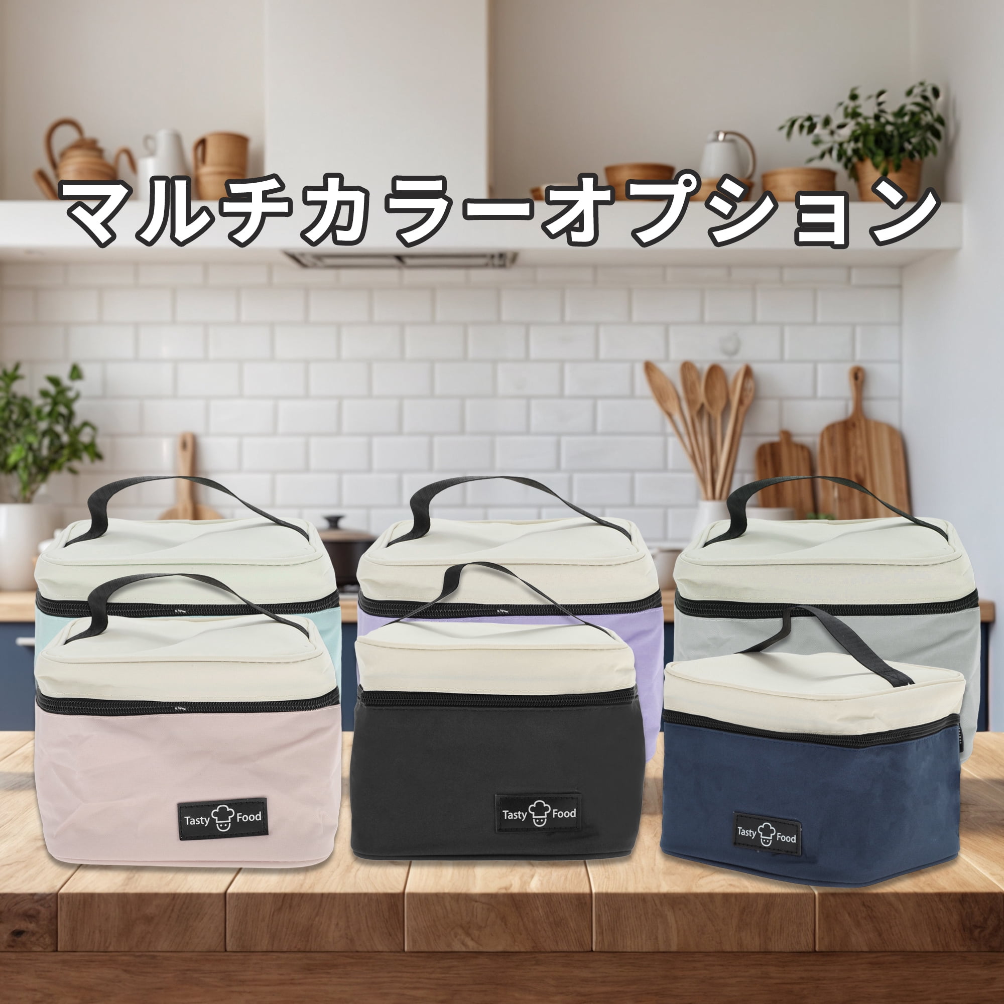 Unique Bargains Reusable Insulated Lunch Box Tote Gray Beige 164 oz