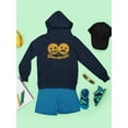 thumbnail image 3 of You Decide - Dual Mood Emoji Retro Graphic Youth's Hoodie, 3 of 4
