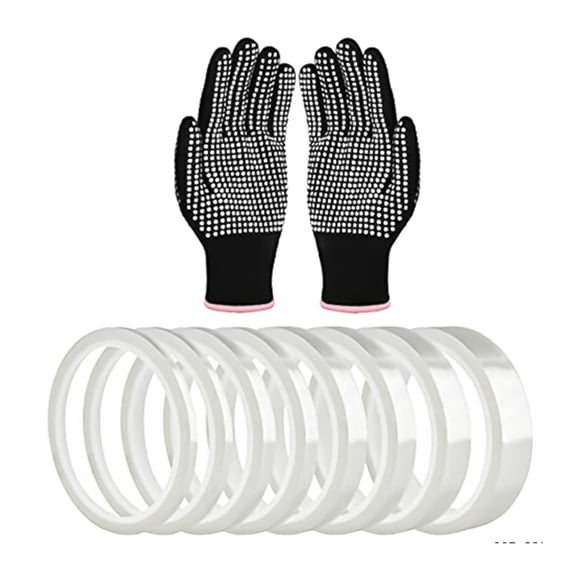 8 Rolls High Temperature Heat Resistant Tape for Heat Press Tape Powder Coating