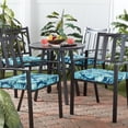 thumbnail image 2 of Greendale Home Fashions Outdoor 18'' x 18'' Square Seat Pad, Set of 4, Botanical Crestwood, 2 of 6
