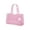 Pink, variant on Clear Jelly Tote Bag for Women, Glossy Transparent PVC Shoulder Handbag, Large Capacity Waterproof Shopping Bag, Versatile Daily & Beach Use(8*13 in)Blue
