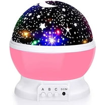 Baby Night Light Star ProjectorMoon Novelty Toys Glow in The Dark Toys for Baby Children Sleeping Gift (Pink)