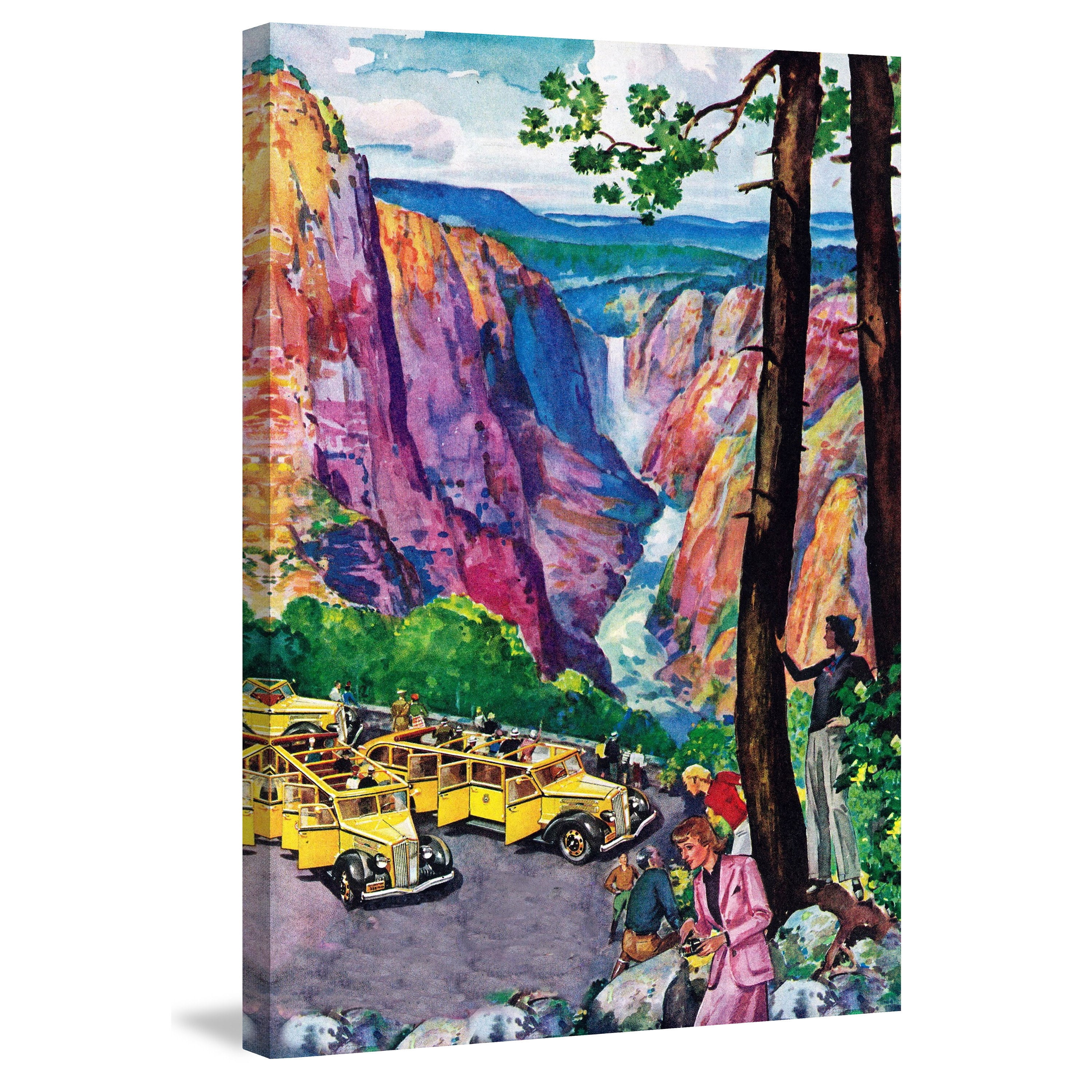 "Picturesque View" Painting Print on Wrapped Canvas