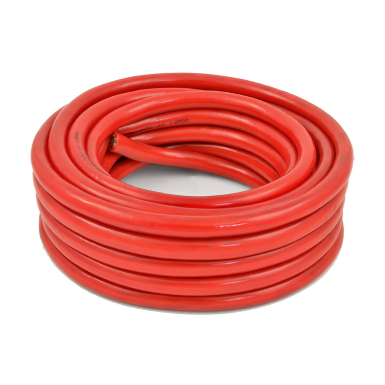 4 Gauge 25 Feet High Performance Amplifier Power Cable (Red) PW4-25RD