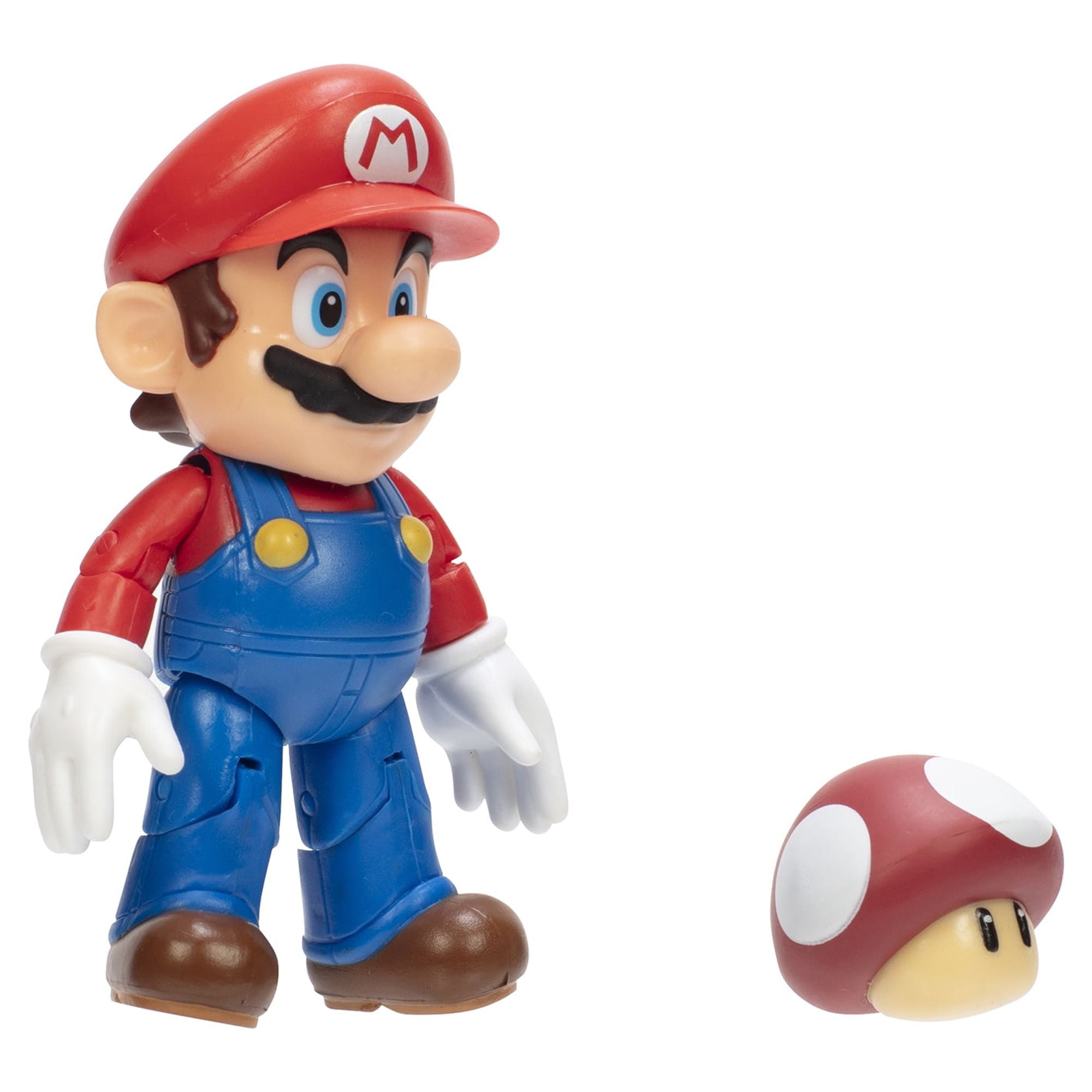 Nintendo Super Mario 4 inch Mario Action Figure with Red Power up