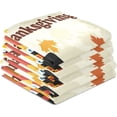 thumbnail image 4 of SKYSONIC Thanksgiving Turkey Kitchen Dish Towel Set,Drying Kitchen Towels Tea Towels Gift Set for Drying Cleaning Cooking Baking 4Pcs, 4 of 7