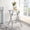 Round/2.5 Ft, variant on Naomi Home Folding Table 5ft Foldable Table Plastic Table Collapsible Portable Tables Folding Multipurpose Rectangular Resin Fold Up Table 5 Foot for Outdoor Camping Picnic Party White - Set of 2
