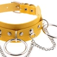 thumbnail image 4 of Qarigey Harajuku Chocker Sexy Lock Key Remaches Black Goth Punk Chokers Gothic Gargantilla Collar para mujeres Hip Hop Cosplay Ropa, zapatos y accesorios Miscelánea amarillo, 4 of 6