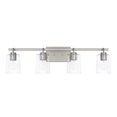 thumbnail image 1 of Capital Lighting Greyson 4-Light Vanity in Brushed Nickel with Seeded Glass, 1 of 2