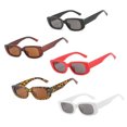 thumbnail image 2 of Gafas de sol rectangulares retro, gafas de sol rectangulares con protección UV, 5 piezas para exteriores, 2 of 8