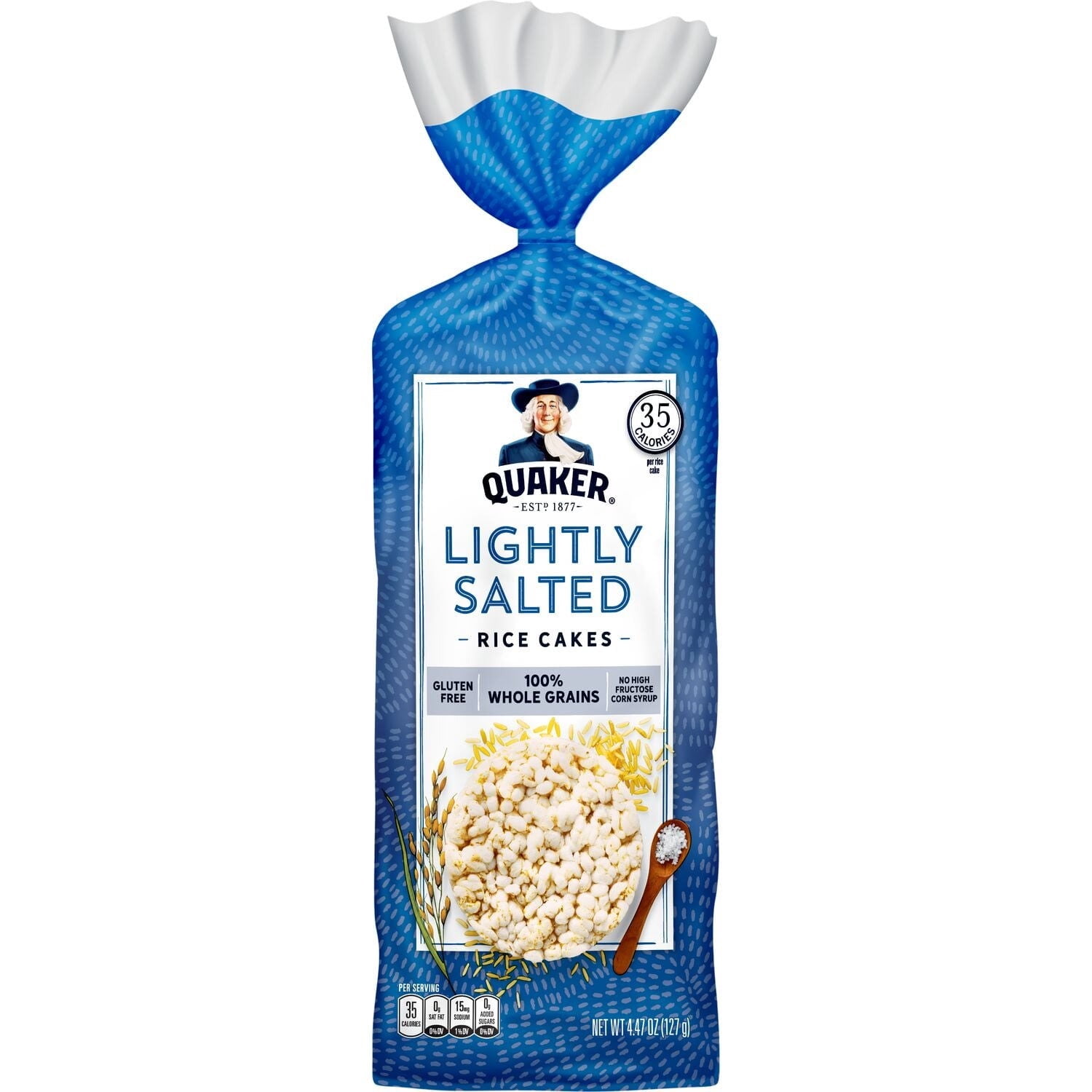 Quaker Rice Cakes Variety Bundle Caramel Lightly Salted Garden Tomato/Basil Flavors Shelf-Stable 3-Count 1 lbs