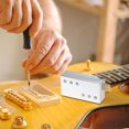 thumbnail image 4 of HINTRMENT Guitar Bridge Pickup Electric Guitar Pickup Silver Plastic Easy Installation Studio Recordings 1Set, 4 of 8