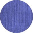 thumbnail image 1 of Ahgly Company Indoor Round Oriental Blue Industrial Area Rugs, 7' Round, 1 of 4