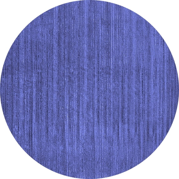 Ahgly Company Indoor Round Oriental Blue Industrial Area Rugs, 7' Round