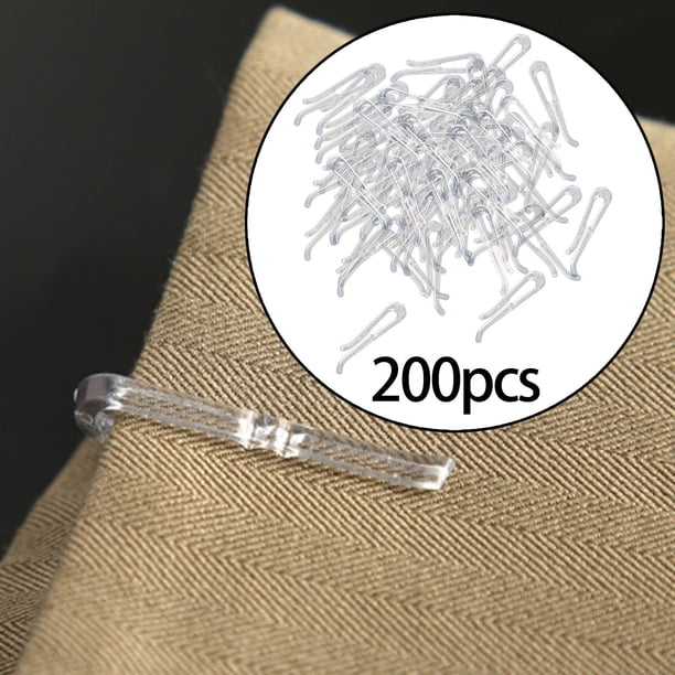 dress shirt fastener AMLESO 2 X 200 X Transparent Alligator Clips, Shirt Clip, U Shaped Clothespins, 38/40 Mm, Shirt Fastener, Packaging Clip, for Sleeves, Dress, Stockings , 3 Pcs