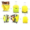 thumbnail image 6 of SWETRACE Travel Luggage Cover Yellow 1Pack Sized to Fit Suitcase High Elasticity, 6 of 7