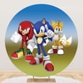 thumbnail image 3 of Personalizar el nombre del bebé y los años de Sonic the Hedgehog Telón de fondo Decoración para fiesta de cumpleaños Estudio fotográfico de Sonic Suministros para fiesta de baby shower, 3 of 5