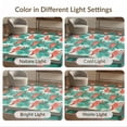 thumbnail image 7 of ODIKA 4'x6' Washable Area Rug Non-Slip, Chair-Friendly, Flatwoven Welcome With Tropical Foliage And Repeating Border Flamingo Summer Refined for Home Office, Under Desk, 7 of 7