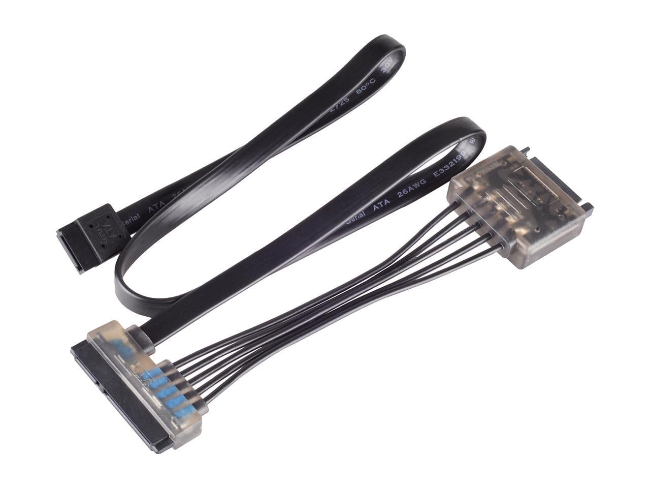 SilverStone Power + SATA Data Connector to Combined SATA 22 Pin Power & Data Sata Connector CP13 Components Other