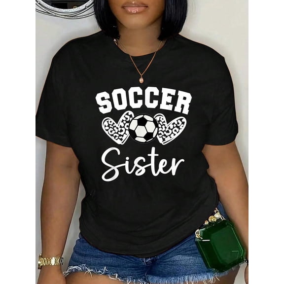 Soccer Sister Matching Family Soccer T-Shirt