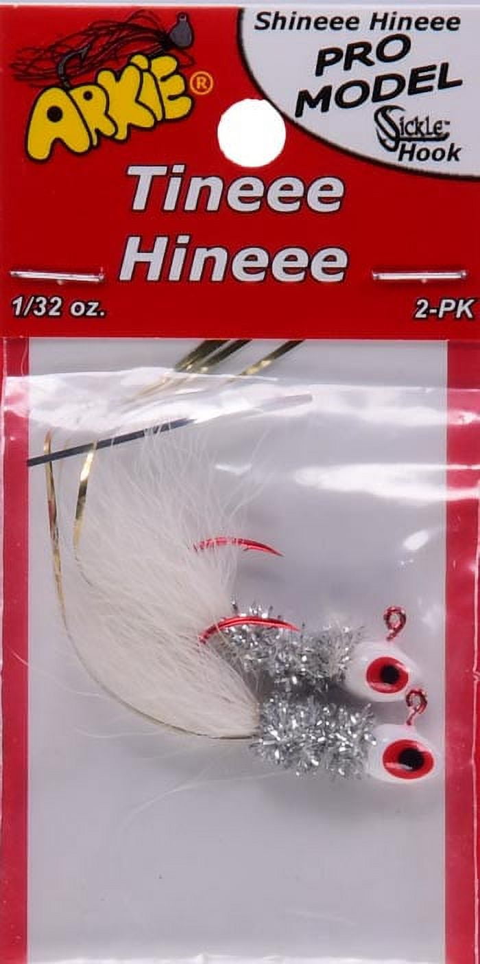 Arkie Lures Tiny Hineee Jig, Color White, Size 1/32 oz.