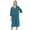 Green, variant on Women's Zipper Robe Short Sleeve Loungewear Full Length Housecoat Sleepwear Nightgown Dusters with Pockets