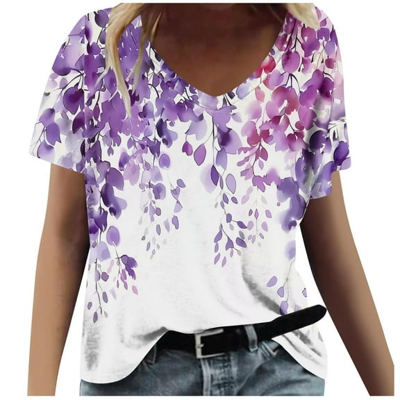 Shirts for Women Trendy Y2K Womens Sports Tops Short Sleeve Summer Tops for Plus Size Women 2026 Trendy Previous