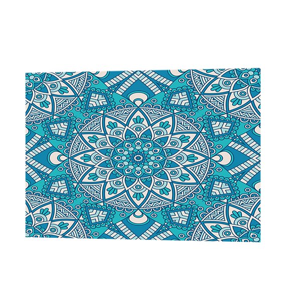 Mantel impreso digital Accessiros Decoración Cubierta de para Bohemia Rhombus Blue Gloria Mantel impreso digital