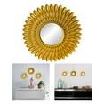 thumbnail image 4 of Espejo de maquilje colgante adornado Decoración de baño Espejos de Oro Zulema Espejo redondo de pared, 4 of 8