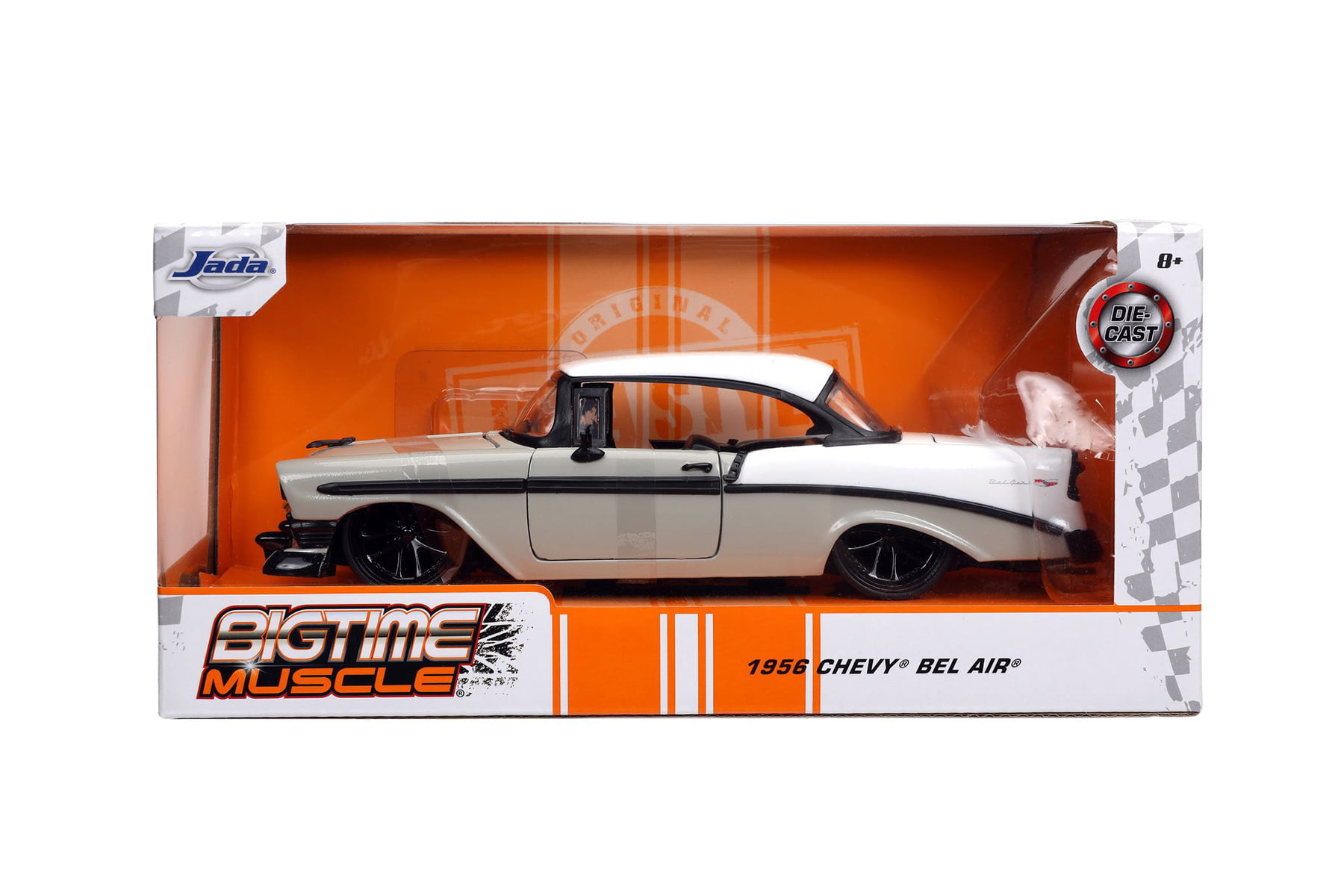 Details about   JADA 1:24 1956 CHEVY BEL AIR DIE-CAST GREY WITH WHITE 32696 